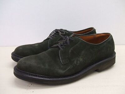 Alden N4406 Hunting Green Suede Plain Toe Blucher