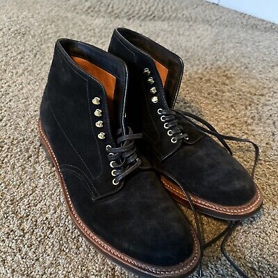 Alden D8806HC Black Suede Plain Toe Boot