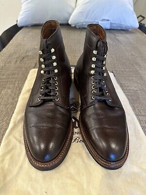 Alden D8829HC Dark Brown Alpine Grain Plain Toe Boot
