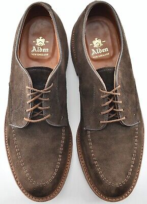 Alden 704 Brown Suede Mocc Toe Blucher