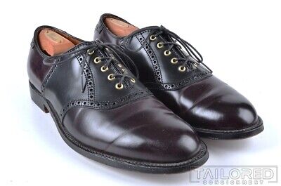 Alden D5301 Color 8 and Black Shell Cordovan Saddle Shoe