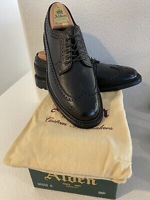 Alden D6502C Black Alpine Grain Long Wing Blucher