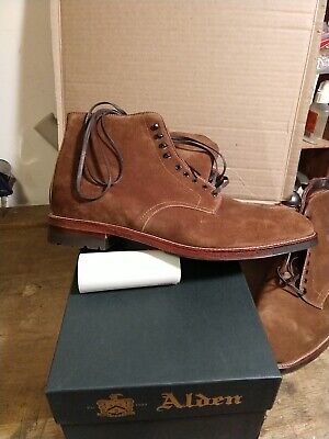 Alden 45350HC Snuff Suede Plain Toe Boot