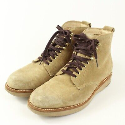 Alden 45160H Tan Suede Plain Toe Boot