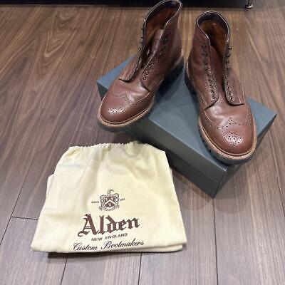 Alden D7837H Brown Scotch Grain Wing Tip Boot