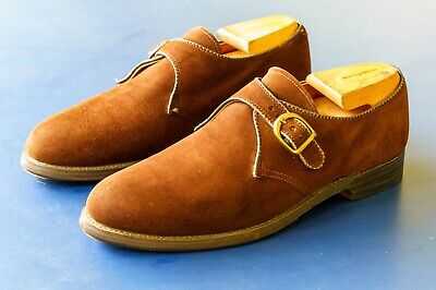 Alden 953 Mocha Kid Suede Monk Strap