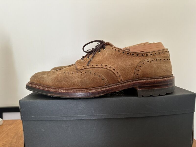 Alden 20463C Snuff Suede Short Wing Tip Blucher | Alden