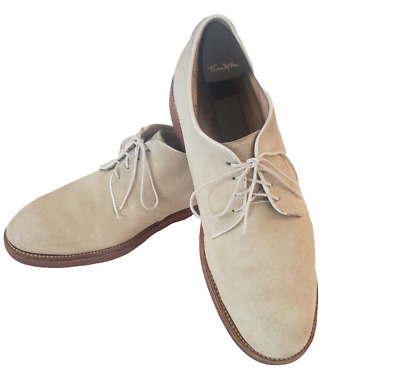 Alden 2635 White Buck Nassau Plain Toe Blucher