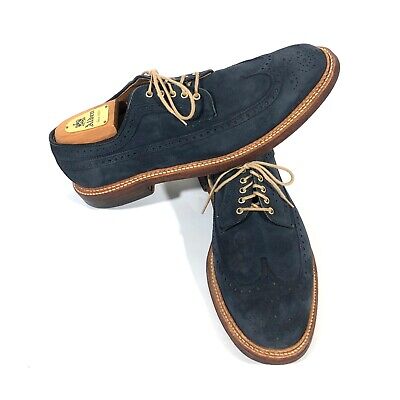 Alden 97676 Navy Suede Long Wing Blucher | Alden Model Project