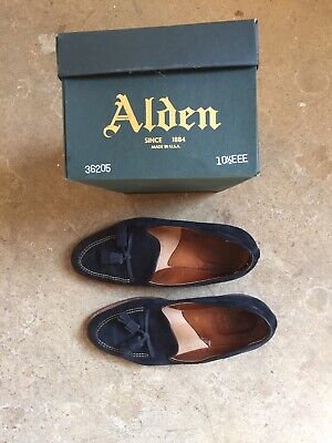 Alden 36205 Navy Suede Tassel Loafer