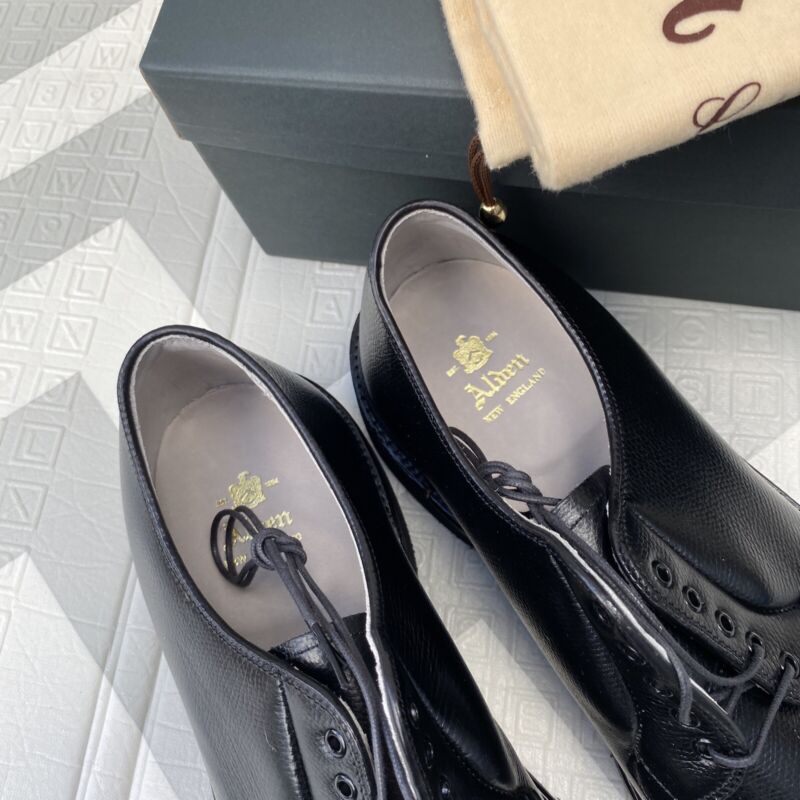 Alden 945 Black Alpine Grain Plain Toe Blucher | Alden Model Project