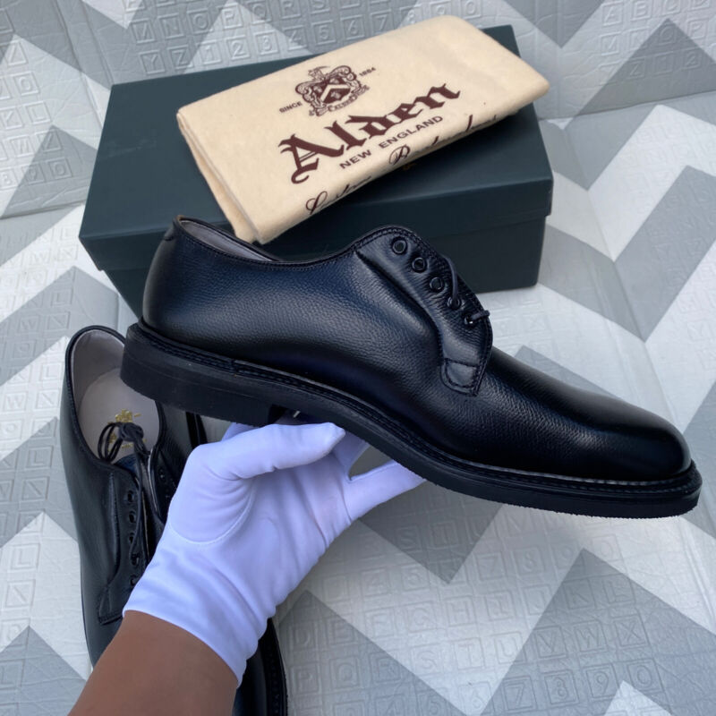 K*T様 Alden 945 アルパインカーフ US8 D ALDEN WELTERWEIGHT BLACK ALPINE GRAIN CALFSKIN #945 size 9.5