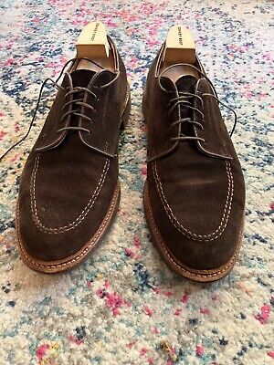 Alden 704 Brown Suede Mocc Toe Blucher