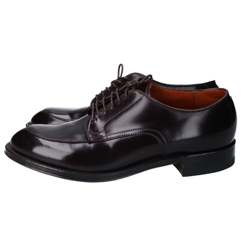 150 【新品】 THOMAS - Horween Shell Cordovan Alden 5492 Color 8 Shell Cordovan V-Tip Blucher | Alden