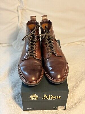 Alden D8820C Color 8 Shell Cordovan Plain Toe Boot