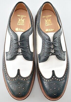 Alden D5503 Navy Chromexcel and White Calfskin Long Wing Blucher Spectator