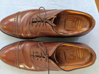 Alden 0900 Walnut Calfskin Perforated Straight Tip Bal