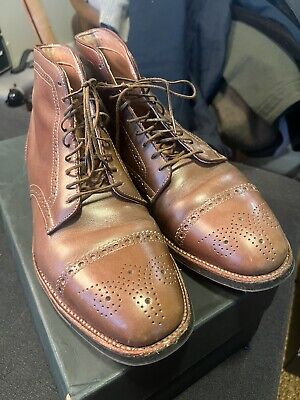 Alden D6863C Natural Chromexcel Medallion Cap Toe Boot