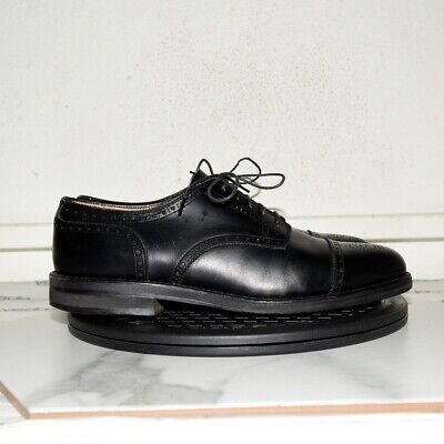 Alden 957R Black Calfskin Medallion Tip Blucher