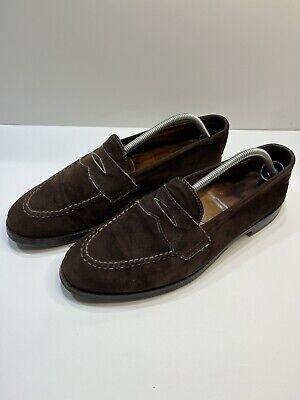 Alden 00067 Dark Brown Suede LHS / Penny Loafer
