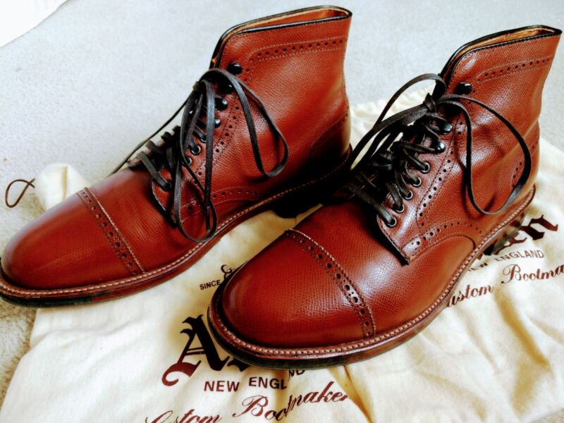 Alden D5817HC Brown Alpine Grain Perforated Cap Toe Boot | Alden