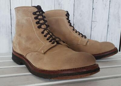 Alden 46050H Tan Suede Plain Toe Boot