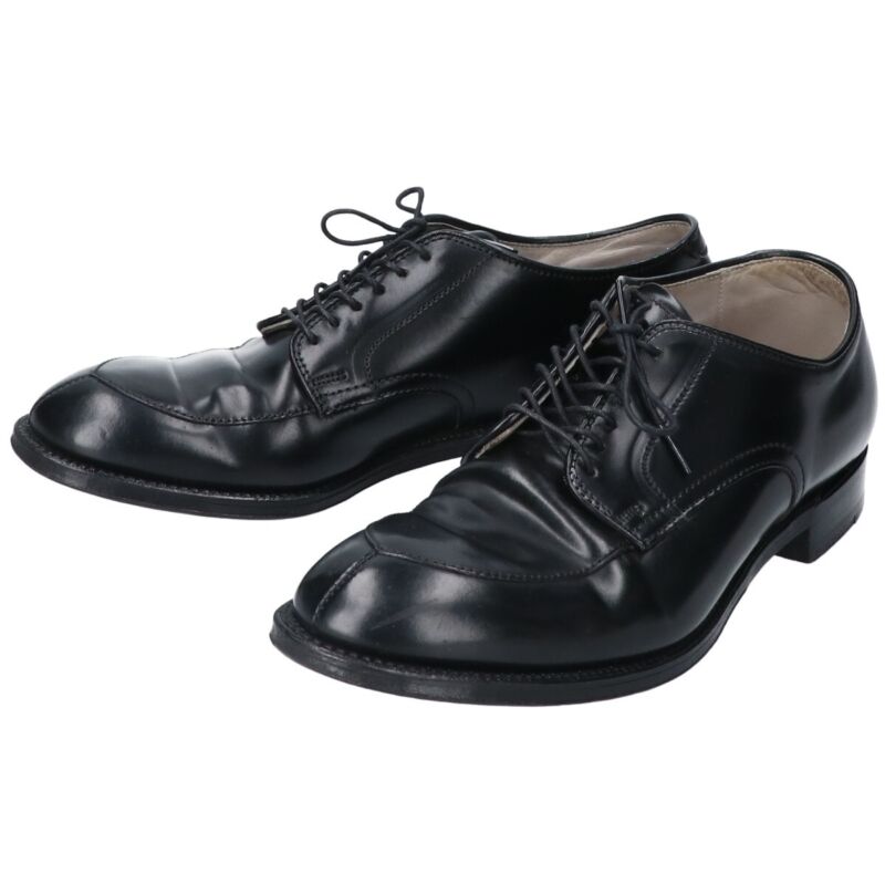 Alden 5433 Black Calfskin Straight Tip Blucher | Alden Model