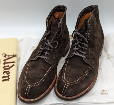 Alden D5912C Chocolate Brown Suede NST Tanker Boot