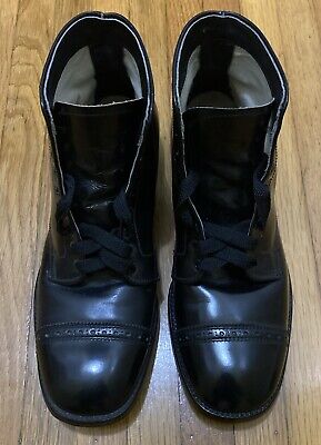 Alden 502 Black Calfskin Perforated Cap Toe Boot