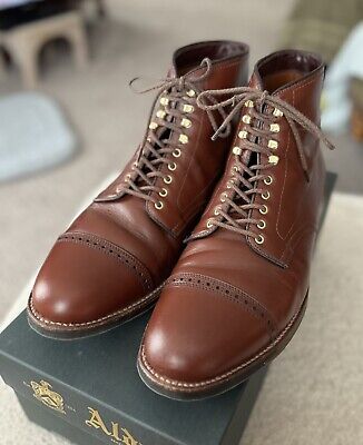Alden D1870HC Brown Calfskin Perforated Cap Toe Boot