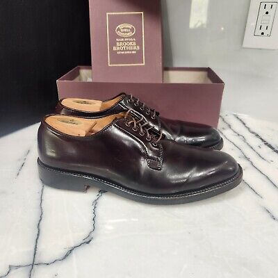Alden 00035 Color 8 Shell Cordovan Plain Toe Blucher