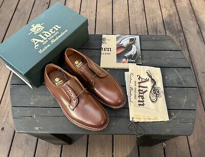 Alden 99027C Whiskey Shell Cordovan Plain Toe Blucher