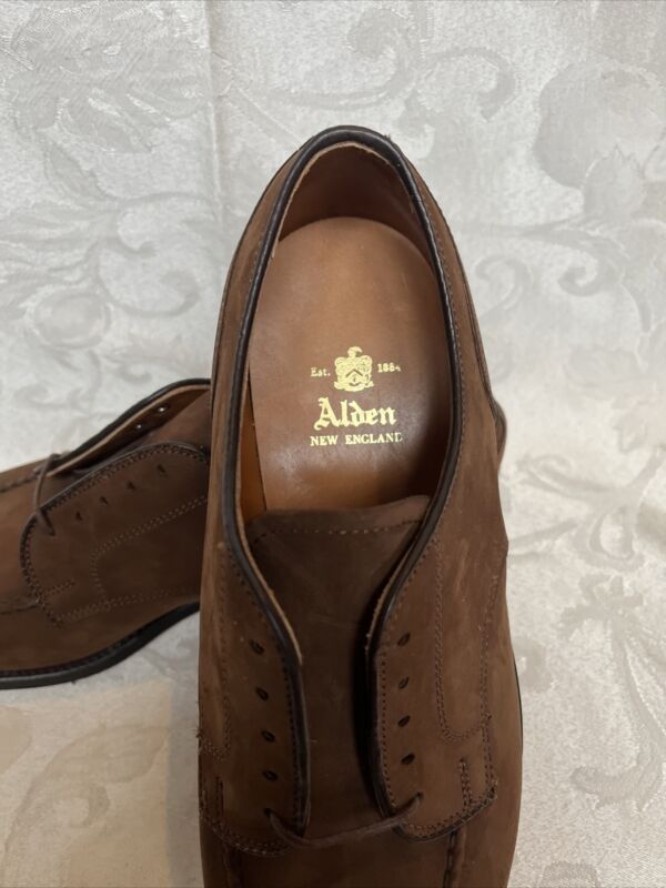 靴 Alden 963 7 1/2D Brown Suede ALDEN (オールデン) 963 スウェード Uチップ 1stクォリティ
