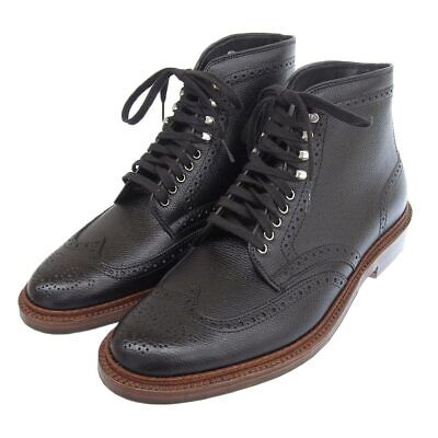Alden N8805H Black Alpine Grain Wing Tip Boot