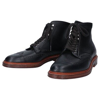 Alden N8805H Black Alpine Grain Wing Tip Boot