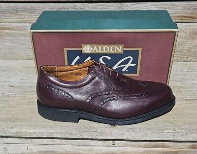 Alden 810 Burgundy Pebble Grain Wing Tip Bal