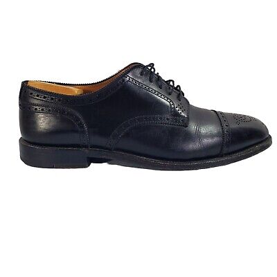 Alden 1141 Black Calfskin Medallion Tip Blucher