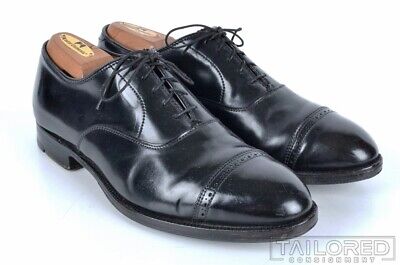 Alden 09016 Black Shell Cordovan Perforated Straight Tip Bal
