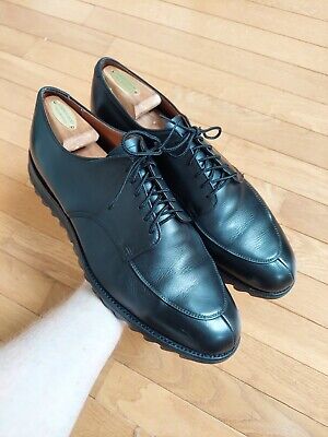 Alden 4004 Black Pebble Grain Split Toe Blucher