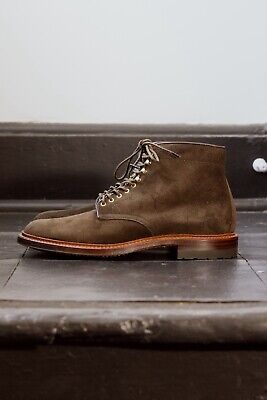 Alden D9861HC Loden Green Suede Plain Toe Boot