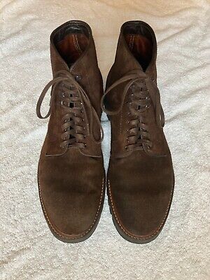 Alden D1809H Tobacco Reverse Chamois Plain Toe Boot