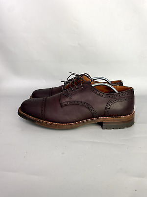 Alden D5518C Burgundy Calfskin Medallion Tip Blucher