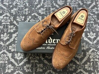 Alden 9662F Snuff Suede Short Wing Tip Blucher