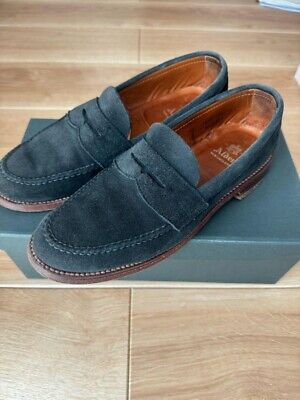 Alden N6208 Black Suede LHS / Penny Loafer