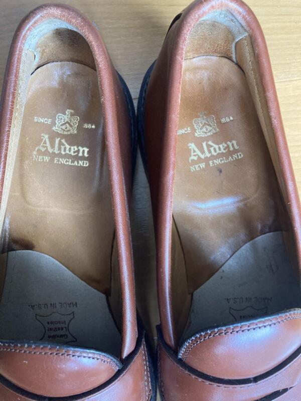 ALDEN 6714 BROWN 7Ｄ ビンテージ品 Alden 6714 Tan Calfskin LHS / Penny Loafer | Alden Model Project