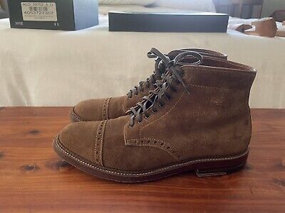 Alden 39702 Snuff Suede Perforated Cap Toe Boot