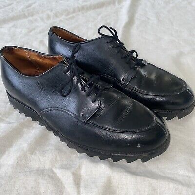 Alden 4004 Black Pebble Grain Split Toe Blucher