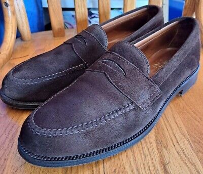Alden 723 Dark Brown Suede LHS / Penny Loafer