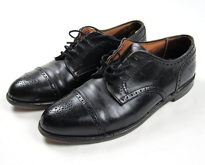 Alden 957 Black Calfskin Medallion Tip Blucher