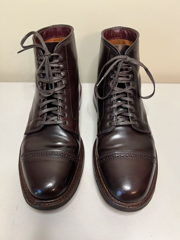 ALDEN 45699H CORDOVAN たのま MOCTOE BOOTS 10.5D